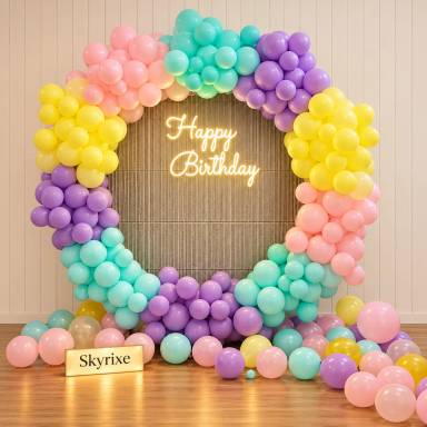 Rainbow Balloon Decoration