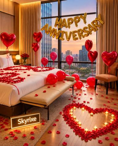 Romantic Anniversary Room Decor