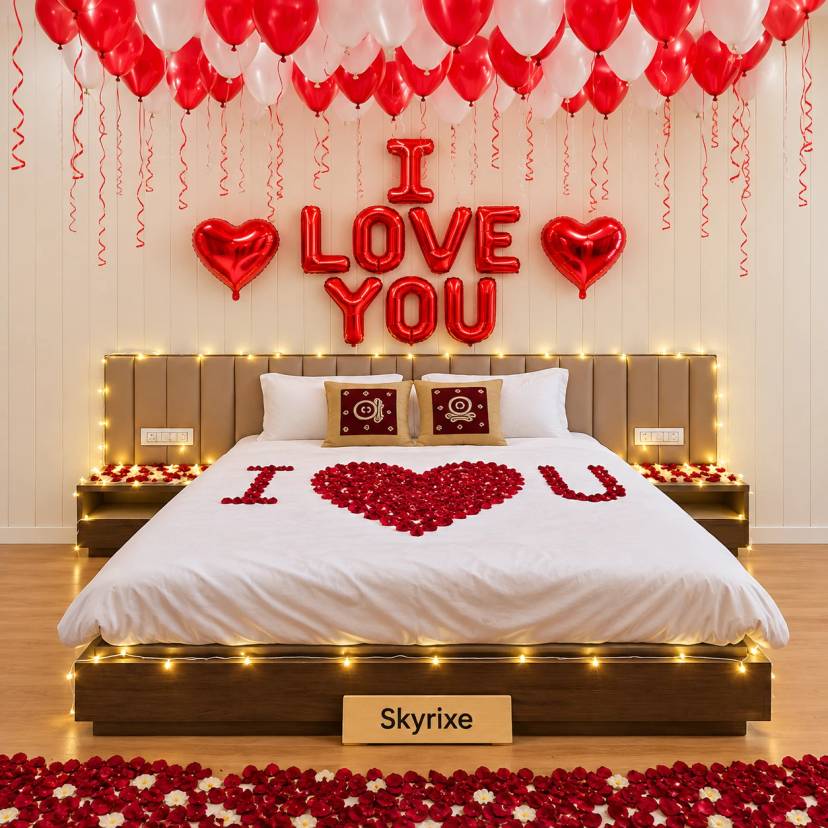 Romantic Balloon Bedroom Decoration - Image 1
