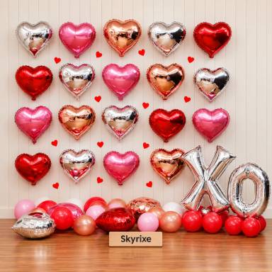 Romantic Heart Balloon Wall Decoration