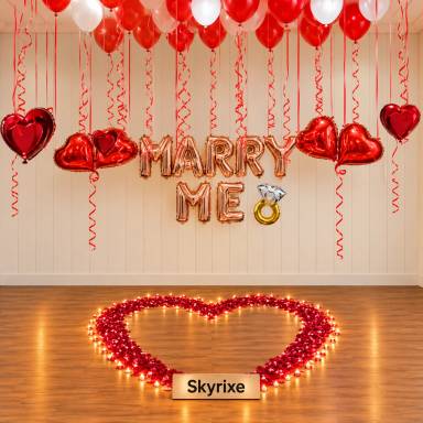 Romantic Marry Me Proposal Decoration