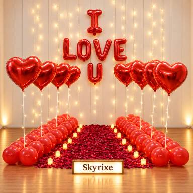 Romantic Proposal Setup Decoration