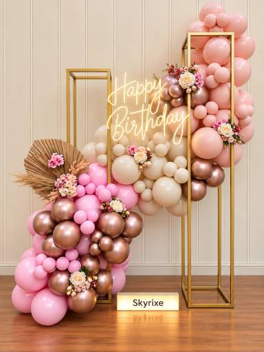 Rose Gold Balloon Backdrop Decoration