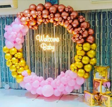 Welcome Baby Balloon Decor