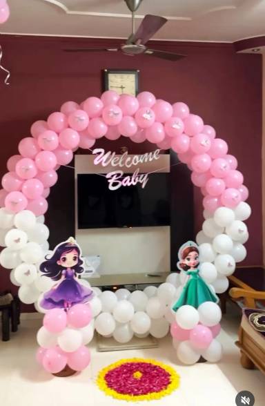 Welcome Baby Decoration for Girls