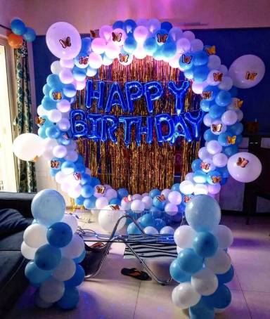 Kids Birthday Decoration Blue Theme