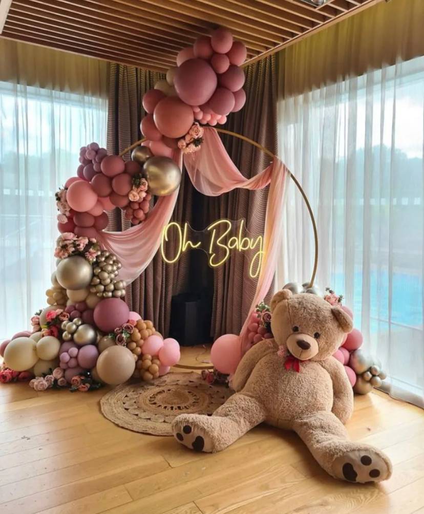 Luxe Boho Baby Shower Setup - Image 1