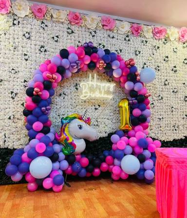 Enchanted Unicorn Birthday Backdrop