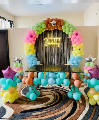 Elegant Star Themed Birthday Setup