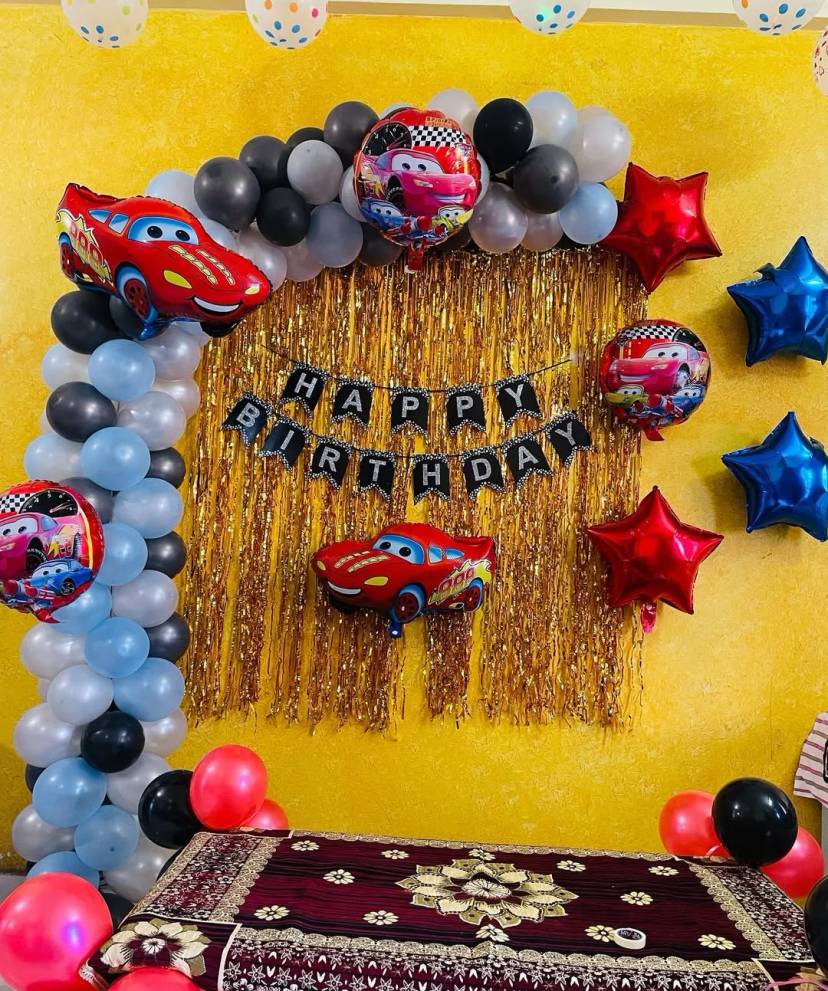 Cars Themed Birthday Decoration - Image 1