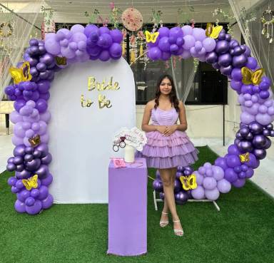 Lavender Bride to Be Backdrop