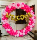 Pink Welcome Balloon Arch - photo 1
