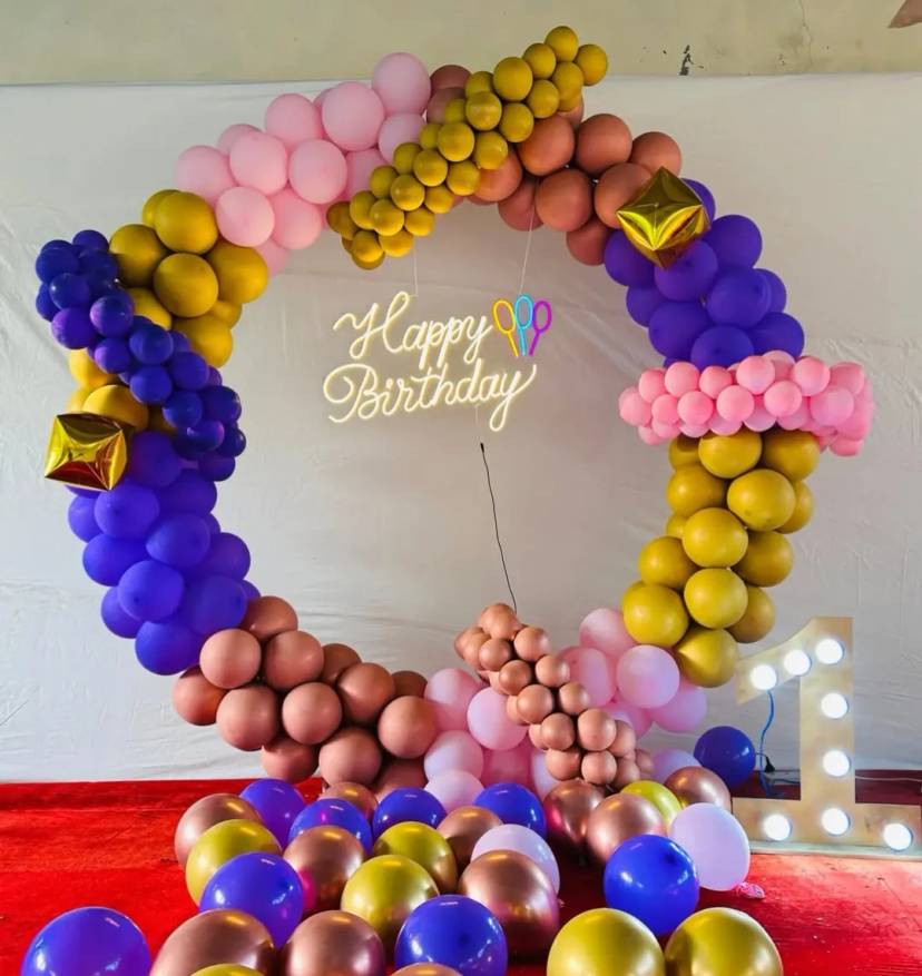 Luxury Birthday Balloon Arch - Image 1