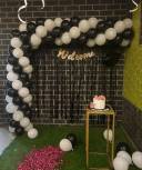Elegant Black And White Welcome Setup - photo 1