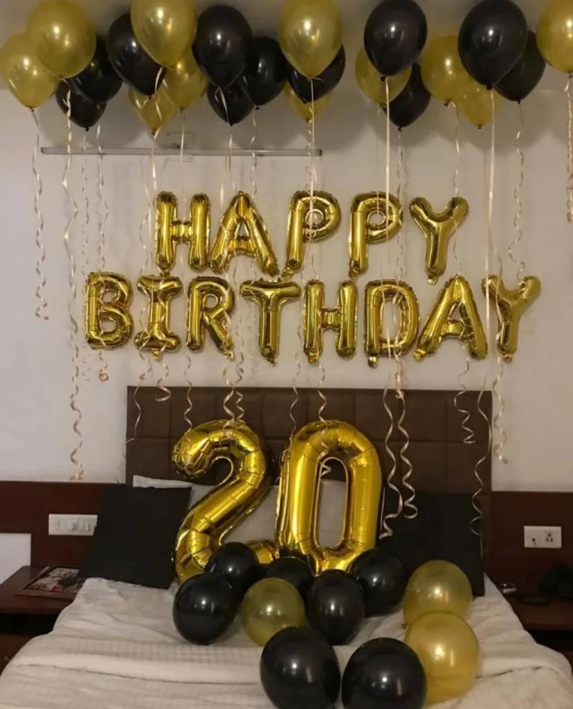 Luxury Black And Gold Birthday Room Decor - Image 1