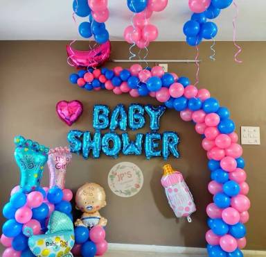 Vibrant Baby Shower Balloon Arch
