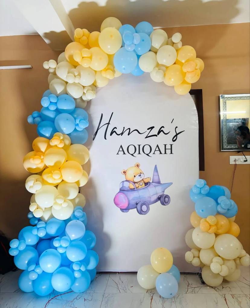 Baby Boy Welcome Backdrop - Image 1