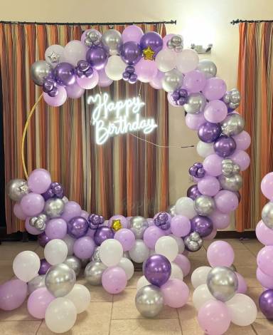 Lavender Luxe Birthday Hoop Decor