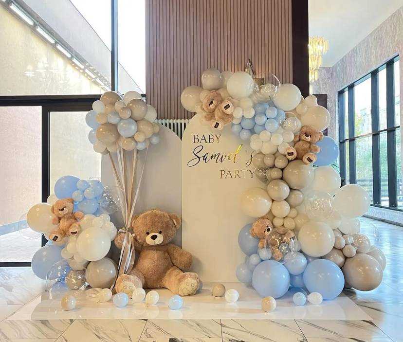 Teddy And Balloons Baby Shower Setup - Image 1