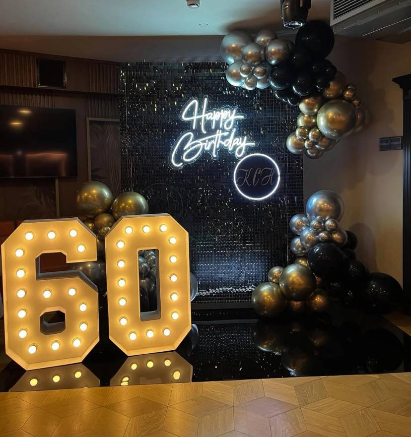 Black And Gold Luxe Milestone - Image 1