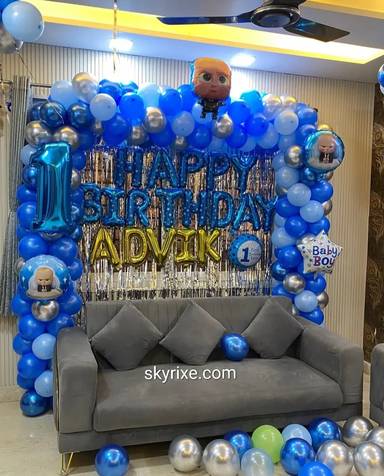 Boss Baby Theme 1st Birthday Decoration