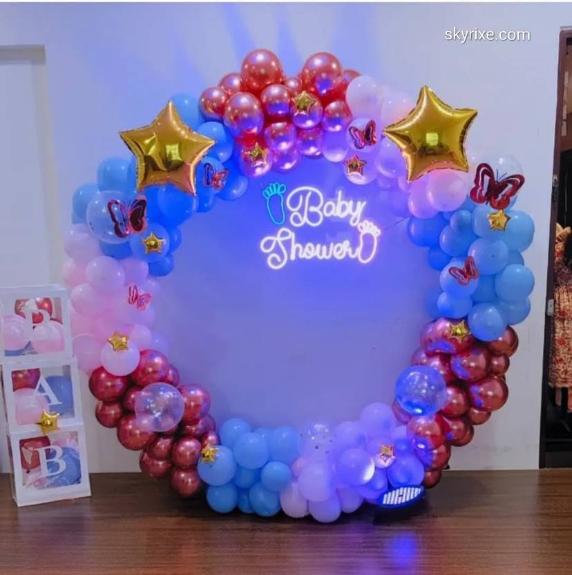Baby Shower Balloon Decoration Ring - Image 1