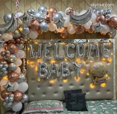 Welcome Baby Balloon Decoration