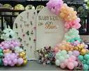 Pastel Floral Baby Shower Backdrop - photo 1