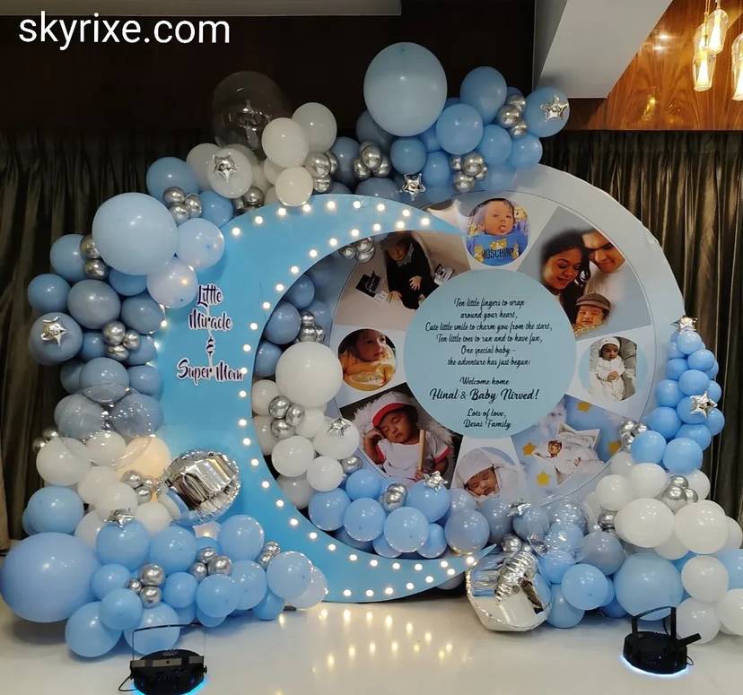 Naming Ceremony Photo Backdrop Decor - Image 1