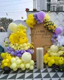 Little Honeybee Baby Shower Backdrop with Sunflower - photo 1