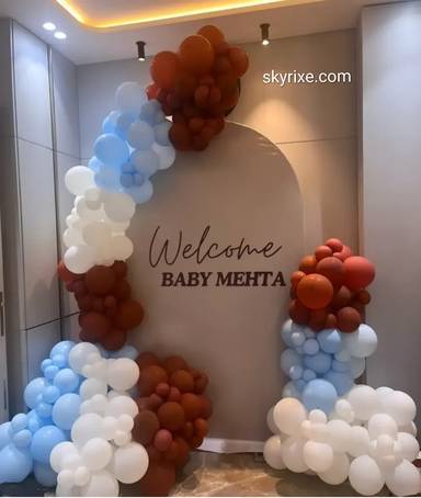 Welcome Baby balloon panel
