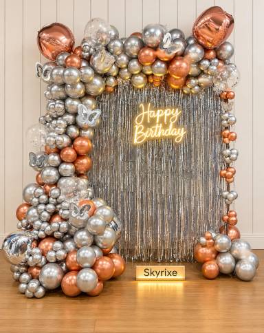 Silver Color Balloon Decoration