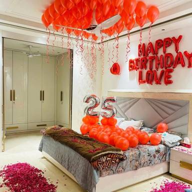 Romantic Red Birthday Surprise