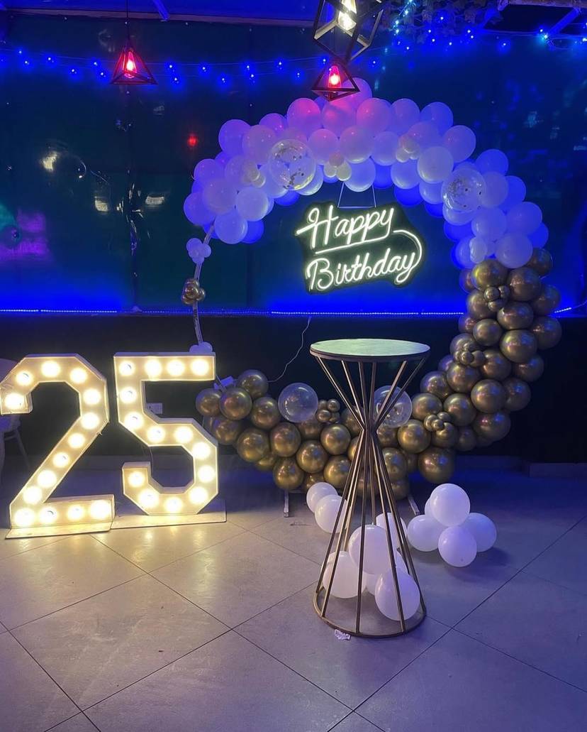Elegant White And Gold Birthday - Image 1