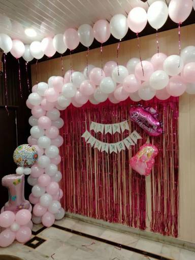 Pink Princess Birthday Backdrop