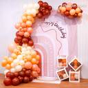 Peach And Brown Balloon Decoration - photo 1