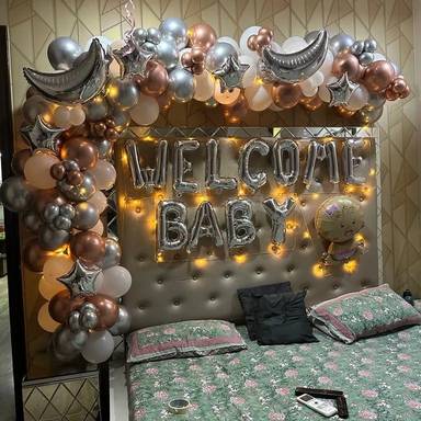 Celestial Welcome Baby Balloon Arch