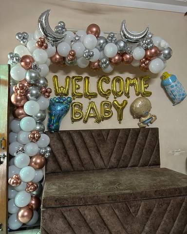 Luxury Moon Themed Baby Welcome Decor