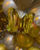 Luxurious Gold And Silver Balloon Arch - photo 3