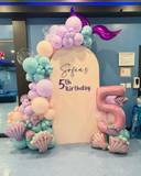 Mermaid Shell Wonderland Birthday Backdrop - photo 1