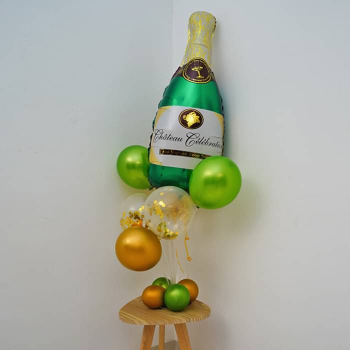 Champagne Celebration Balloon Display - Image 1