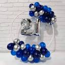 Elegant 21st Birthday Hoop Balloon Display - photo 1