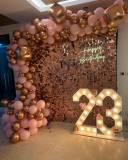 Rose gold Balloon Birthday Backdrop - photo 1