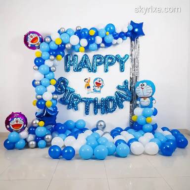 Doraemon Theme Birthday Balloon