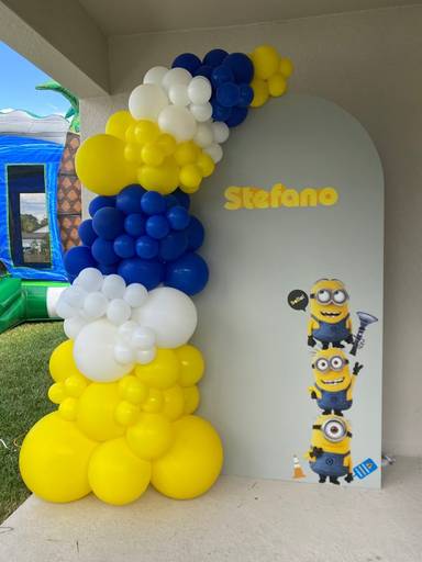 Minions Birthday Balloon Backdrop Stefano Special