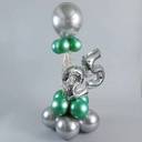 Silver Green 25th Celebration Balloon Arrangement - photo 2