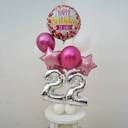 Happy Birthday White And Pink Balloon Bouquet - photo 3