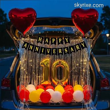 Anniversary Love Trunk Surprise Setup