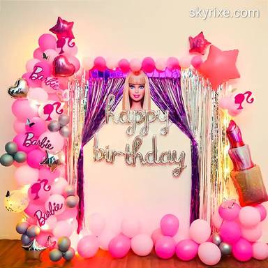 barbie birthday decoration