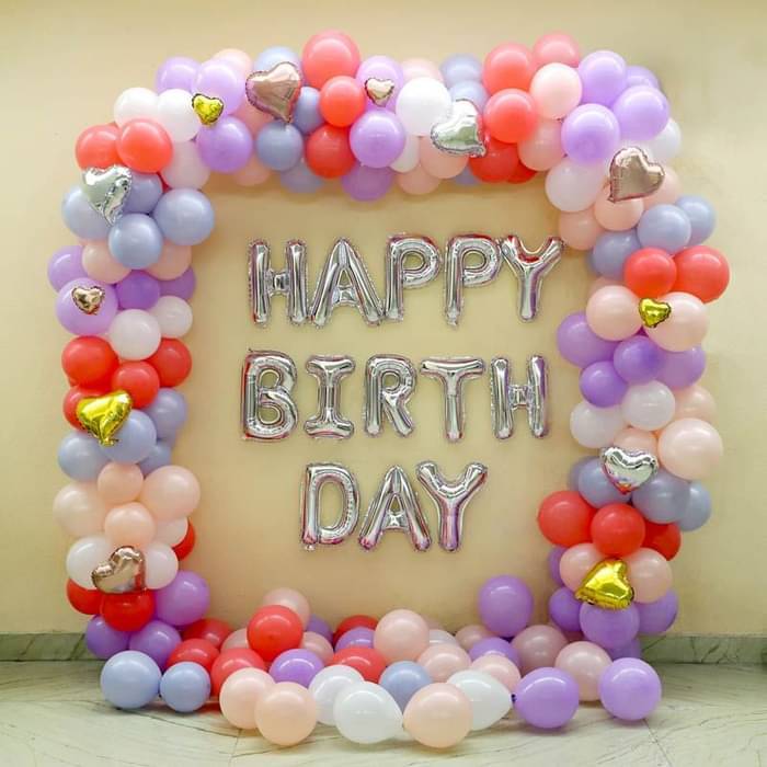 Pastel Birthday Balloon - Image 1